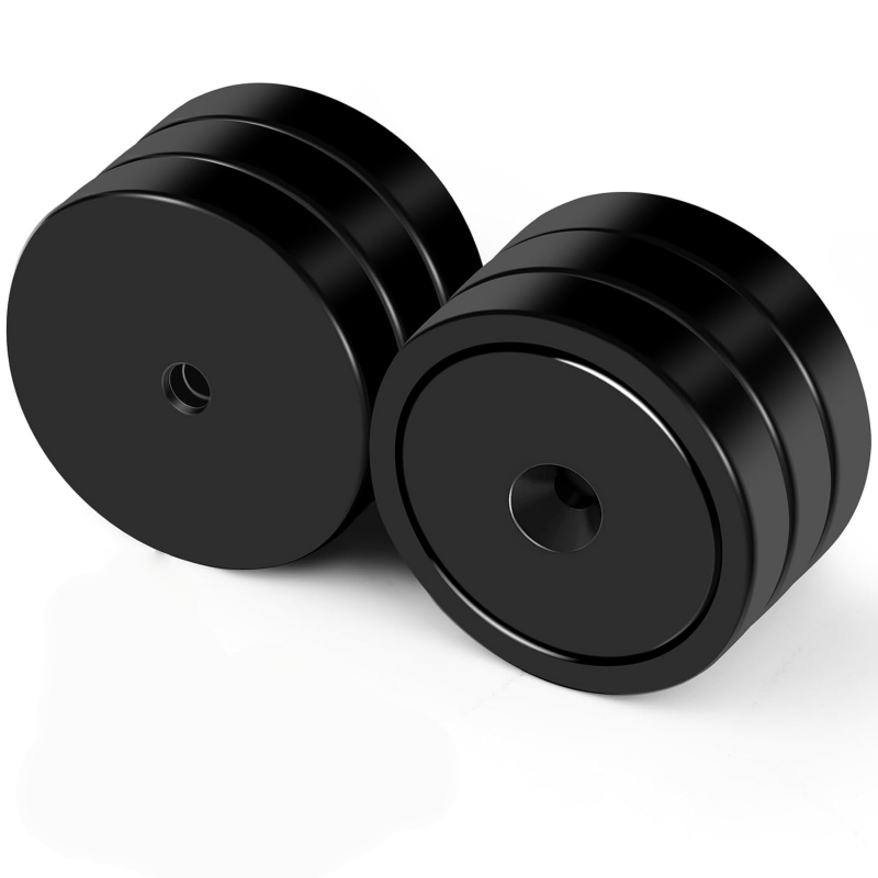 High strength black epoxy coated mounting magnet