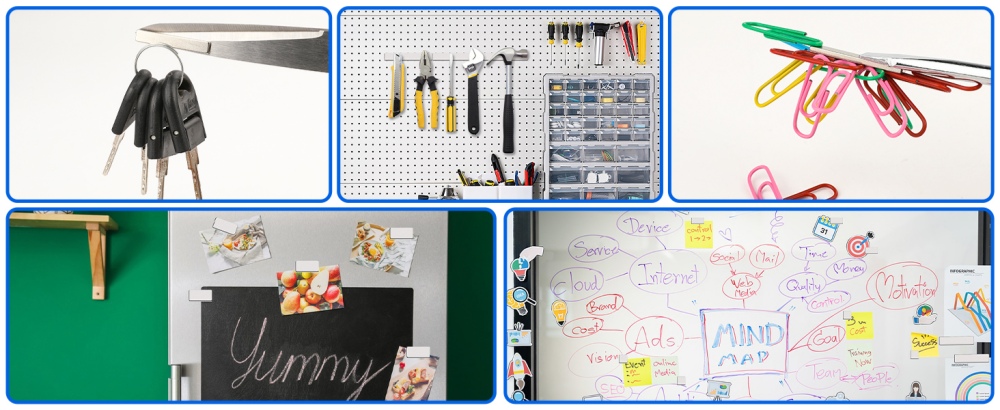 Muti uses neodymium magnets in bulk