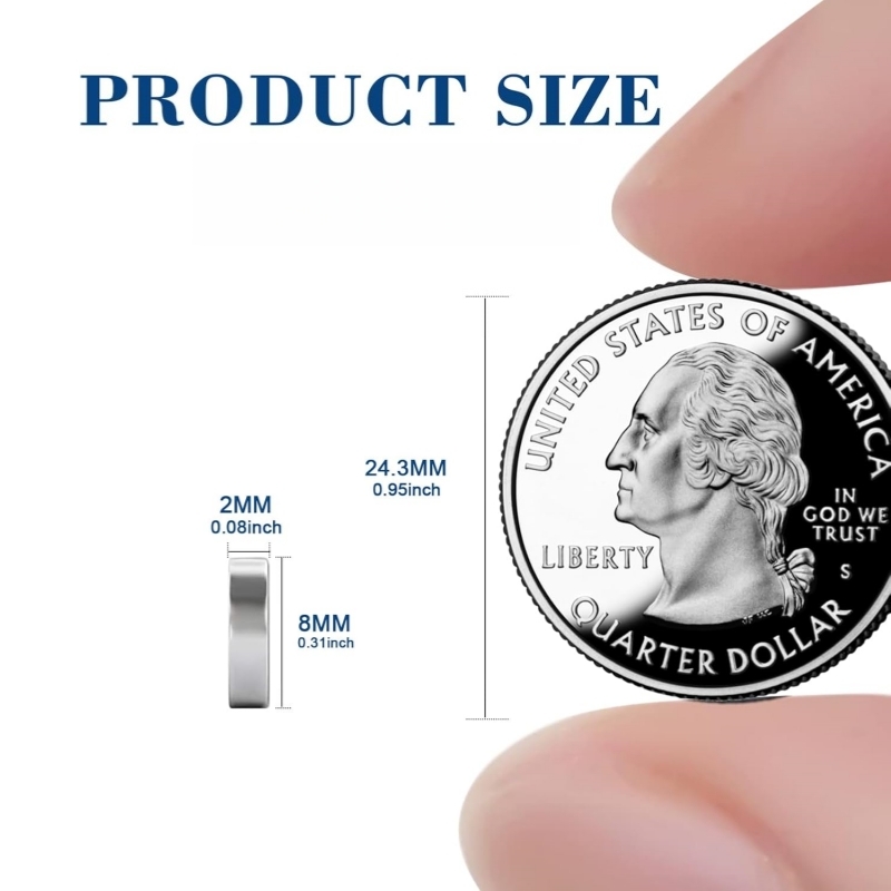 Dropshipping Durable N52 Mini Round Neodymium Magnets D8x2mm