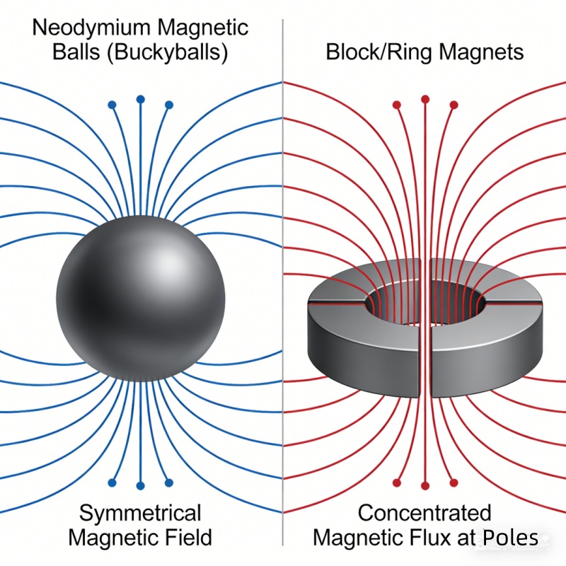 Strong magnetic balls sets