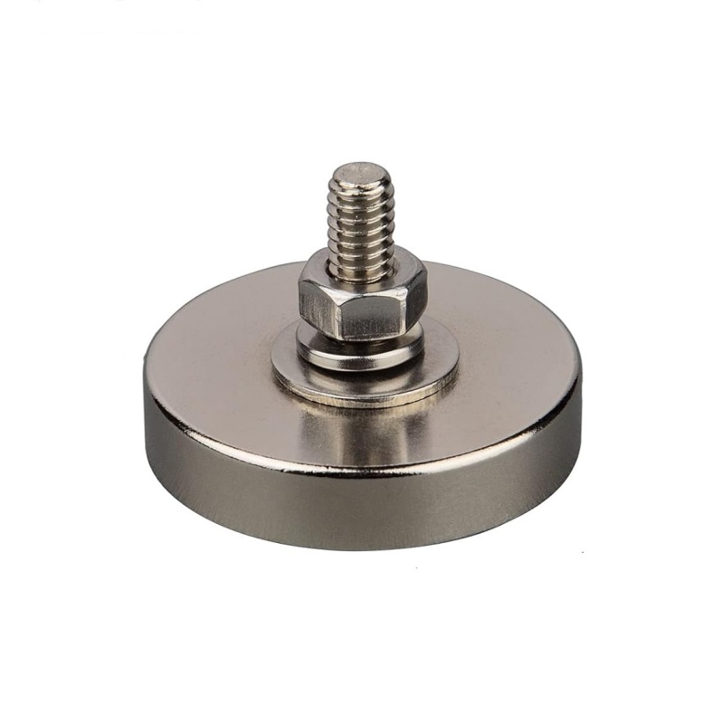 Dropshipping Strong Pull Force Round Cup Magnet With Male Threaded Stud
