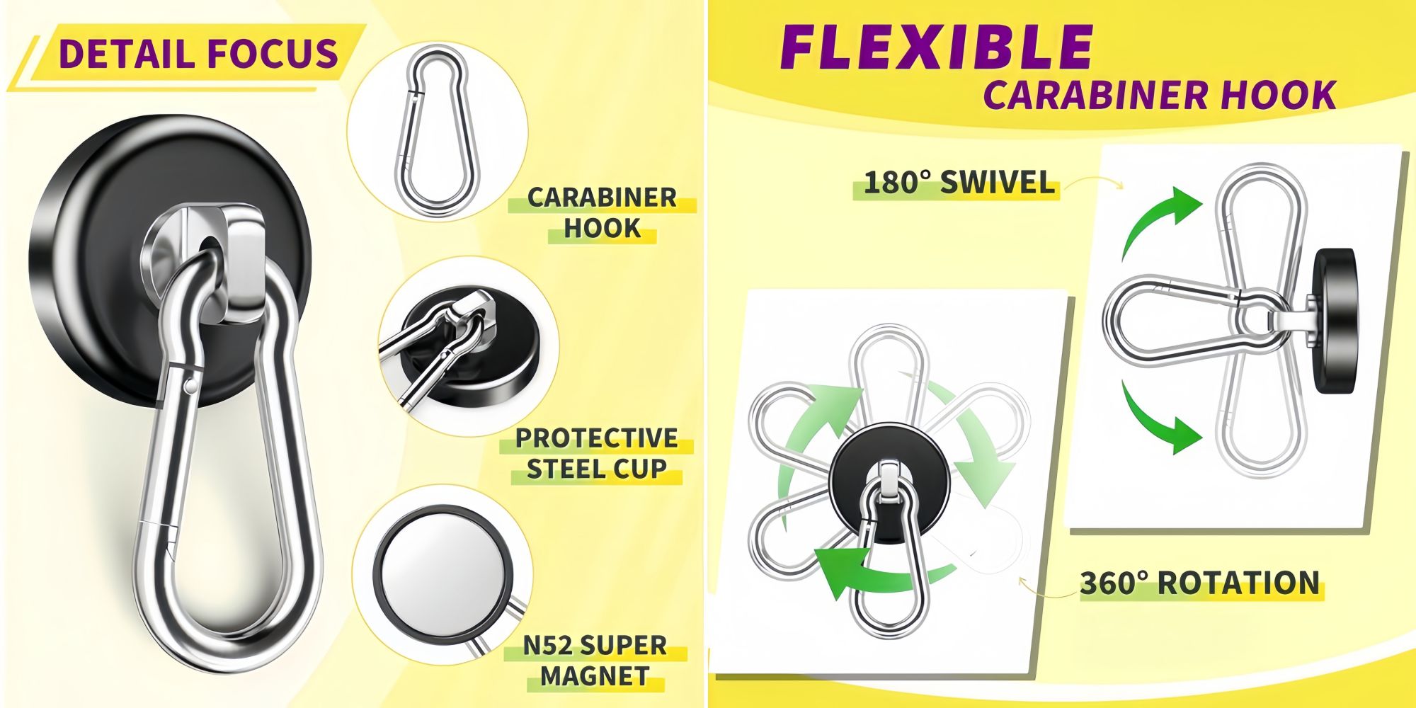 industrial cheap price hook magnet with epxoy plating