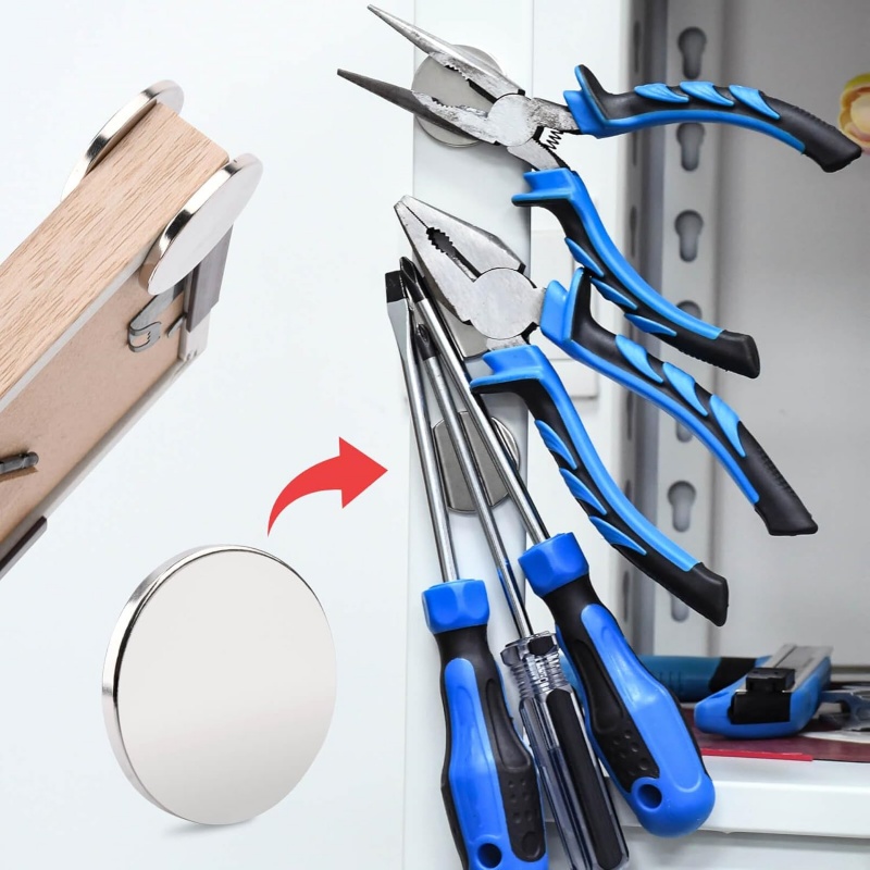 High performance nickel coated adhesive disc magnet High performance nickel coated adhesive disc magnet