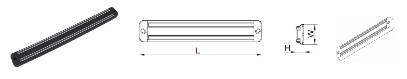 333mm long size black magnet rack 333mm long size black magnet rack