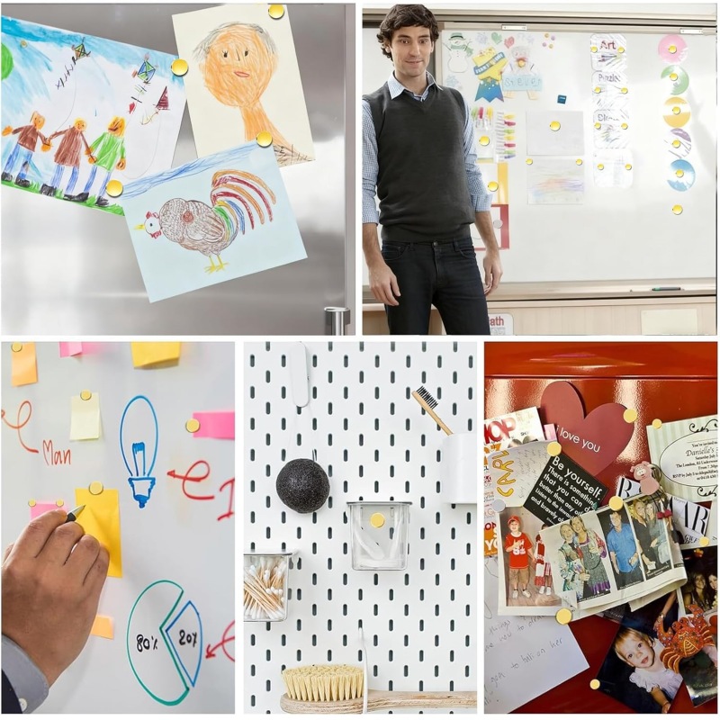 Widely use round neo magnet with gold plating 