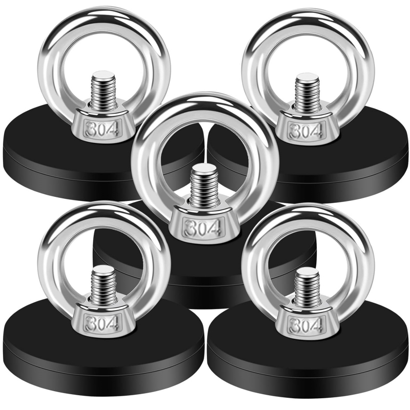 Rubber Coated Fishing Magnet With Lifting Ring Rubber Coated Fishing Magnet With Lifting Ring