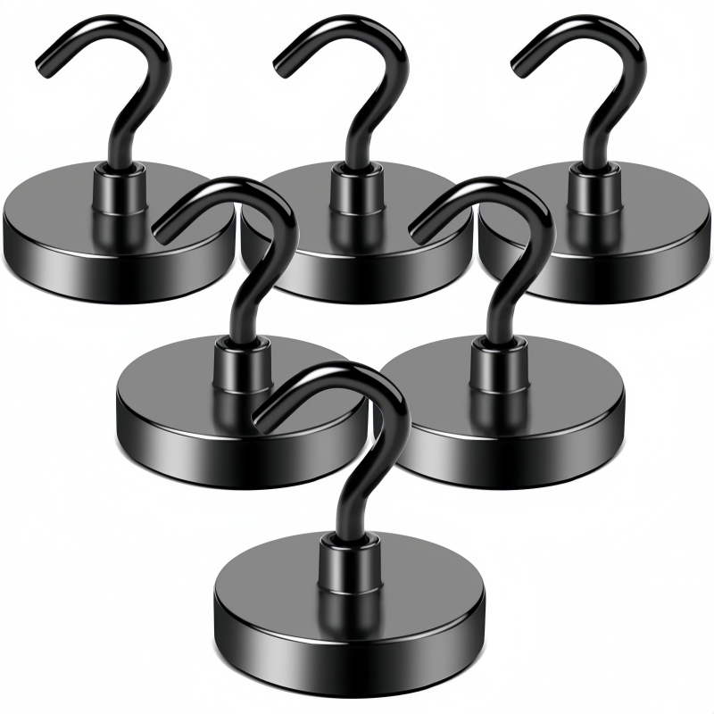 Epoxy coated metal magnetic hooks