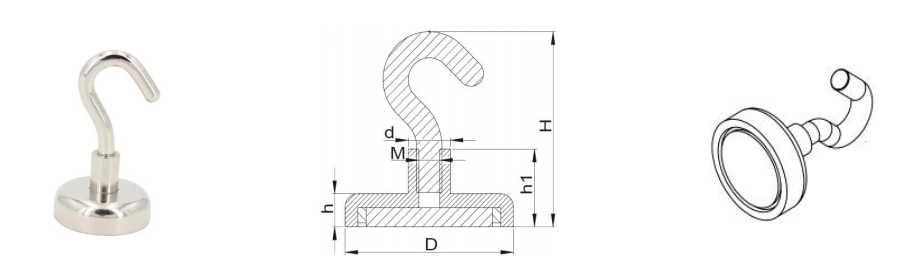 fridge permanent magnetic hook
