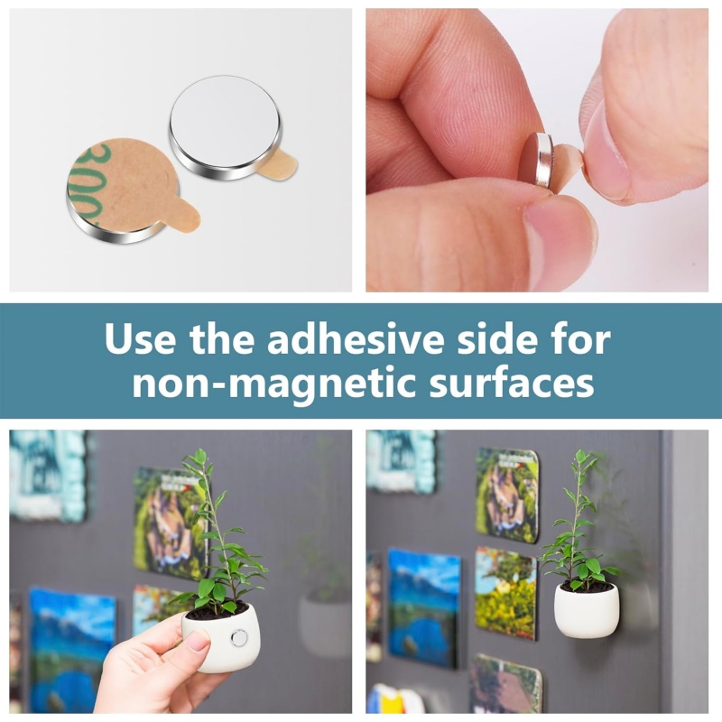 nickel plated adhesive magnet for refrigerator