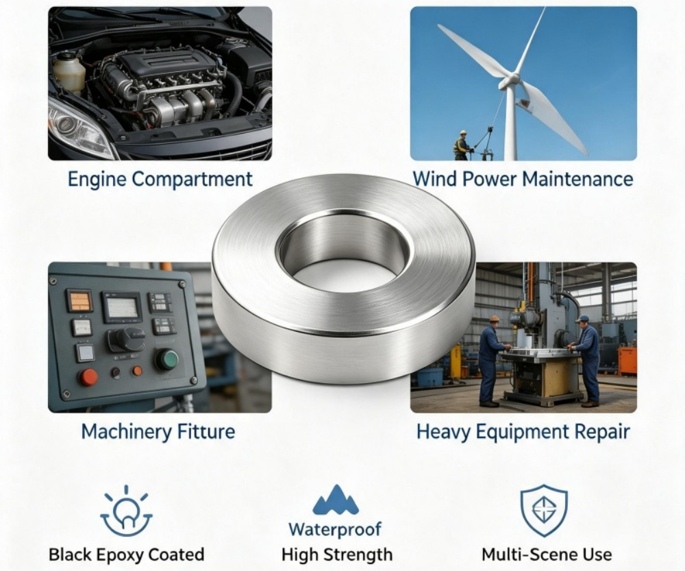custom ring shape permanent magnets